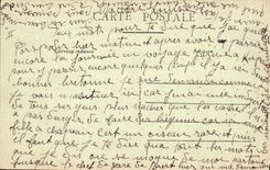 VINTAGE POSTCARD Brest Boat Magellan with the moonlight