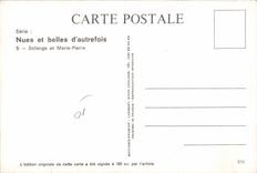 CPM Nu erotique Femme Nues et belles d'autrefois Solange et Marie-Pierre