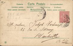 CPA Nu erotique Femme Porte Bonheur Trefle