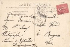 VINTAGE POSTCARD Draguignan Gendarmerie