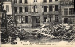 CPA Gendarmerie Noyon Mars 1917 Militaria 