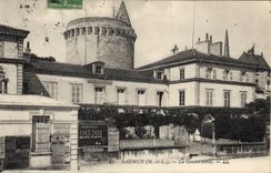 VINTAGE POSTCARD Gendarmerie Saumur Black Lion