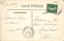 CPA Gendarmerie Caen la facade