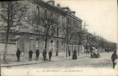 VINTAGE POSTCARD Le Bourget Gendarmerie
