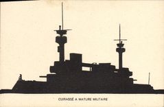 CPA Bateau Cuirasse a mature militaire 