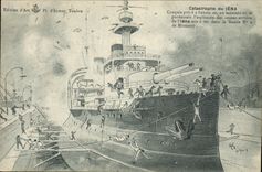CPA Bateau Catastrophe du Iena 