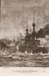 VINTAGE POSTCARD Bateau Battles naval of Heligoland Heligoland