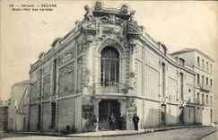 VINTAGE POSTCARD the Theater Beziers Music Hall of the varieties