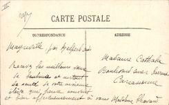 VINTAGE POSTCARD the Theater and the palate of Jacques Bourges Heart