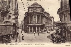 VINTAGE POSTCARD Bordeaux the French Theater