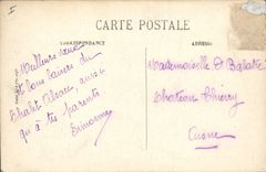 VINTAGE POSTCARD Bayonne the new public garden and the Theater