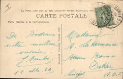 VINTAGE POSTCARD Bordeaux the large Theater the colonnade and the terrace