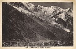 POSTAL Chamonix Mont Blanc de la VENDIMIA