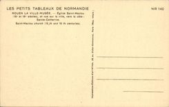 VINTAGE POSTCARD Rouen the City Museum Church Maclou Saint