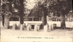 VINTAGE POSTCARD Foret De Fontainebleau Counts Of the King