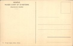 CPA Musee D'Art Et D'Histoire Geneve Camille JB Corot Rome Eglise de la Trinite des Monts 