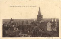 VINTAGE POSTCARD Paray Monial View