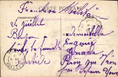 VINTAGE POSTCARD Joinville Eglise Notre Dame Carries Side