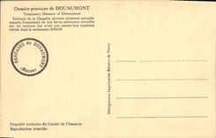 VINTAGE POSTCARD Douaumont Interior provisional Ossuary of the Militaria vault