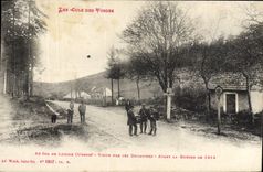 VINTAGE POSTCARD Douanes Collars of the Vosges To the collar of Lubine Visits by the customs officers Before the war of 1914