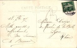 VINTAGE POSTCARD Douanes Free Swiss Border Contrebandiers goes from there in the mountain to cross the French line