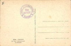 VINTAGE POSTCARD Behobie Customs the international bridge customs