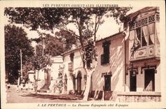 VINTAGE POSTCARD Douanes Perthuis the Spanish customs dimensions Spain