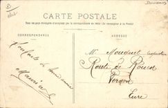VINTAGE POSTCARD Customs the Vosges the camping of night of our customs officers