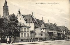 VINTAGE POSTCARD Strasbourg Customs Old customs