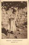 VINTAGE POSTCARD Jewish Judaica Jerusalem Valley of Jewish Josaphat Begging