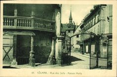 CPA Judaica Juif Colmar Rue des Juifs Maison Molly 