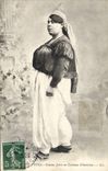 VINTAGE POSTCARD Jewish Judaica Jewish Woman in costume of interior