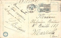 Bomberos de los zapadores de la POSTAL de la VENDIMIA la mañana de Norfolk del fuego del hotel de Monticello del 1 de enero de 1918