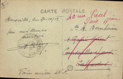 CPA Sapeurs Pompiers Marseille Sardine Sous amrin