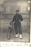 CARTE PHOTO Cousin Arsene Velo Cycle Cyclisme 