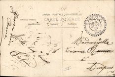 VINTAGE POSTCARD Velo Cycles Cycling Man