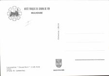 MODERN CARD Railroads Train Mulhouse Locomotive Cuts Wind C145 PLM