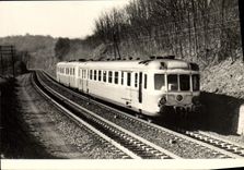 MODERN CARD Railroads Train Engine Express train Railway OG St Pierre Laval