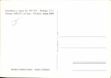 MODERN CARD Railroads Train Engine gr. 691 FS