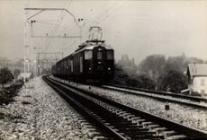 MODERN CARD Railroads Train Geneva Lausanne