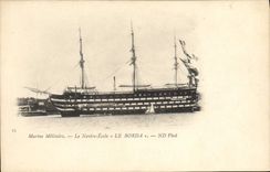 VINTAGE POSTCARD Sailing Bateau Navy the Ecole ship Bordered It