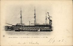 CPA Bateau Voilier Le navire ecole Le Borda