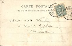 VINTAGE POSTCARD Sailing Boat Algeciras Ship School