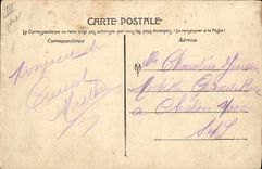 VINTAGE POSTCARD Police Creusot the gendarmerie places Serrated roller Bicycle Cycles