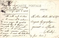 VINTAGE POSTCARD Toul Street Michatel and gendarmerie