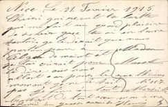 VINTAGE POSTCARD Paris Arrivee to the Invalids of the 1st flag taken at the enemy by the 1st battalion of the hunters has foot