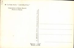 VINTAGE POSTCARD Boat Casablanca Submarine