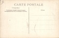 VINTAGE POSTCARD Boat Catastrophe of Pluviose two barges supporting Pluviose in the channel