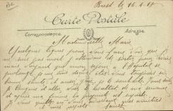 VINTAGE POSTCARD Boat Submarine Brest Submarine Archimedes and bottom of the arsenal