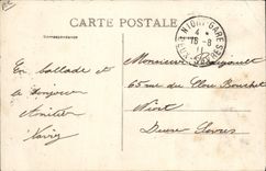 VINTAGE POSTCARD Boat Submarine Pallice La Rochelle the Berthelot submarine